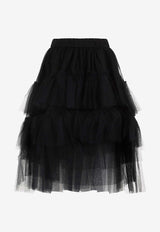 Tutu Tiered Knee-Length Skirt