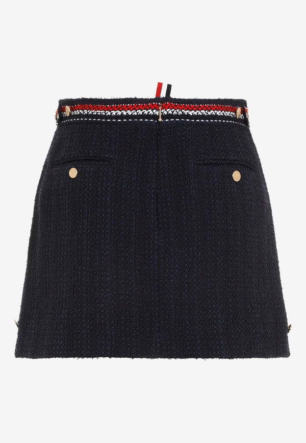 Boucle A-line Mini Skirt