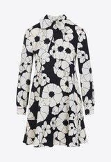 Floral Mini Shirt Dress