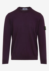 Logo-Patch Wool Sweater