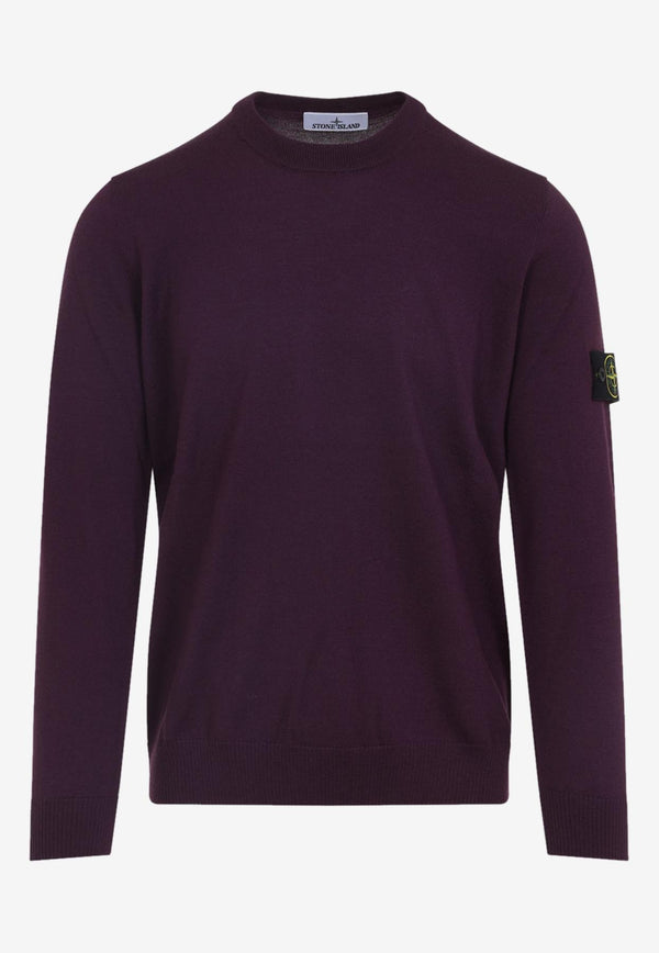 Logo-Patch Wool Sweater