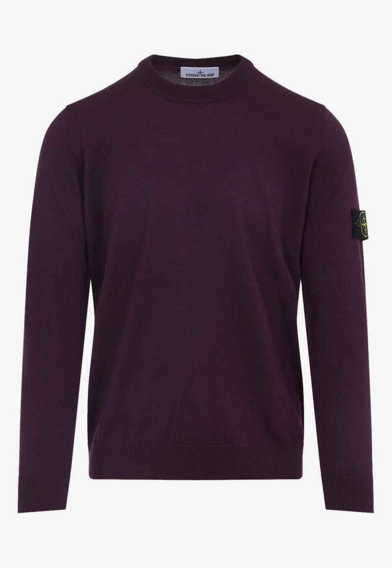 Logo-Patch Wool Sweater