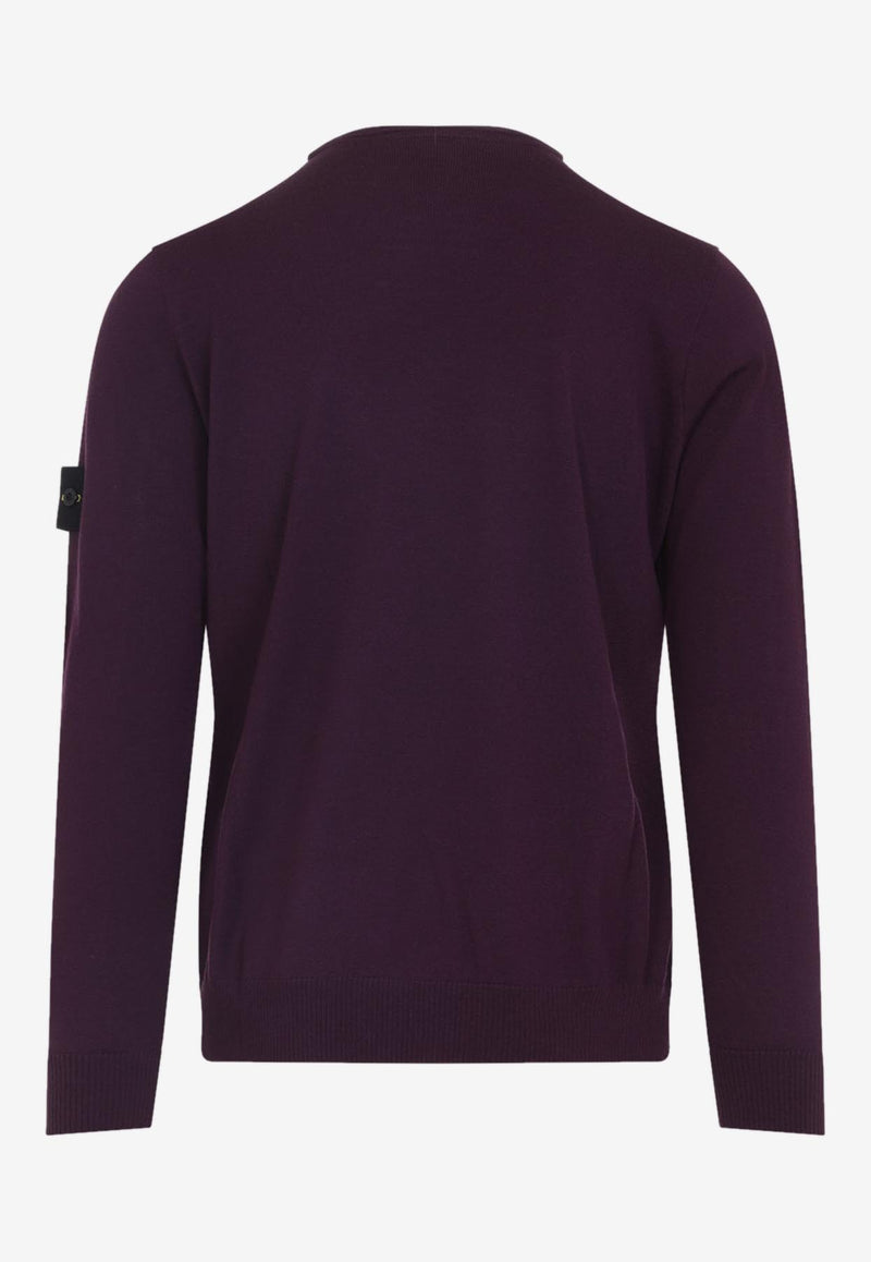 Logo-Patch Wool Sweater