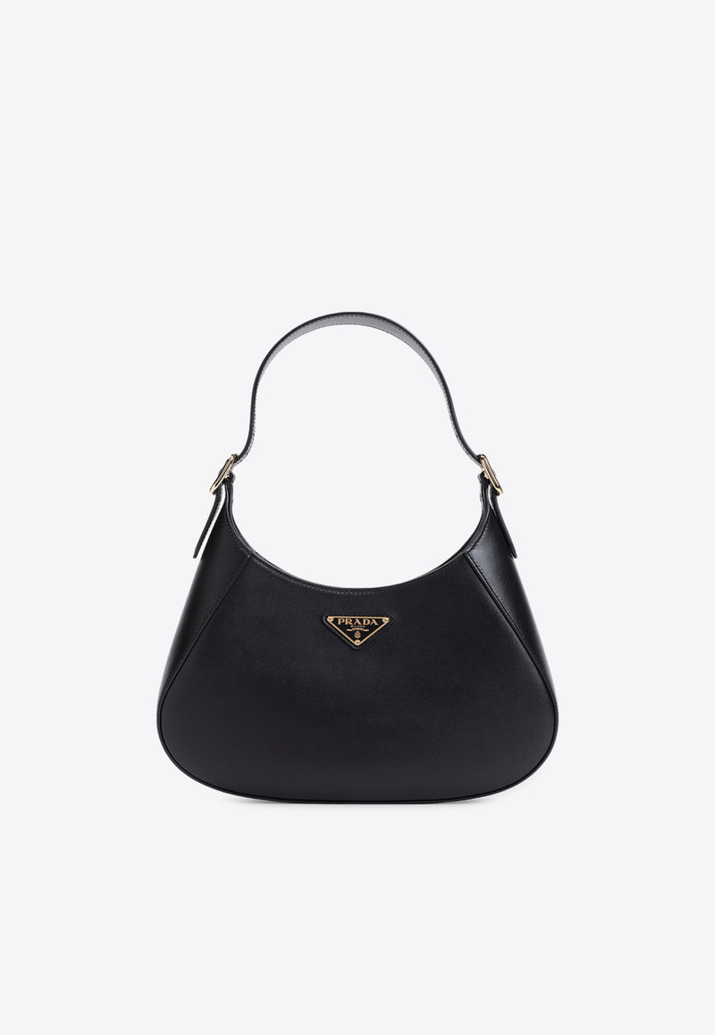 Logo Shoulder Bag in Calf Leather