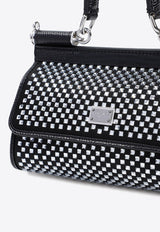 Small Sicily Crystal-Embellished Shoulder Bag