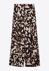 Dries Van Noten Printed Wide-Leg Pants Brown 0109119017/P_DRVNO-703