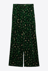 Dries Van Noten Polka Dot Wide-Leg Pants Green 0109119278/P_DRVNO-604