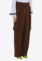 Dries Van Noten Straight Cargo Pants Brown 0109198057/O_DRVNO-703