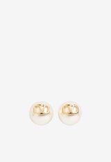 VLogo Pearl Earrings