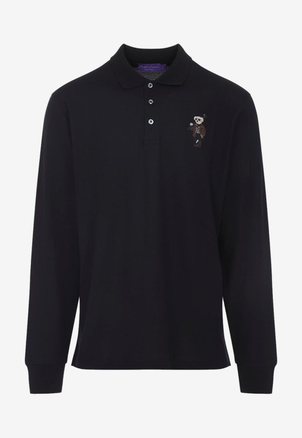 Bear Long-Sleeved Polo T-shirt