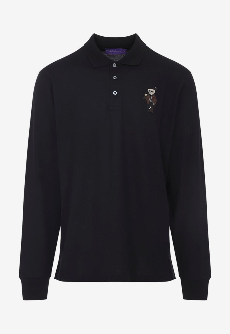 Bear Long-Sleeved Polo T-shirt