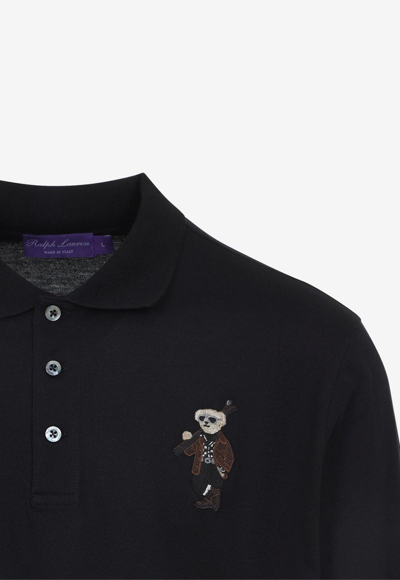Bear Long-Sleeved Polo T-shirt