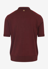 Embellished Striped Short-Sleeved Shirt