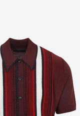 Embellished Striped Short-Sleeved Shirt