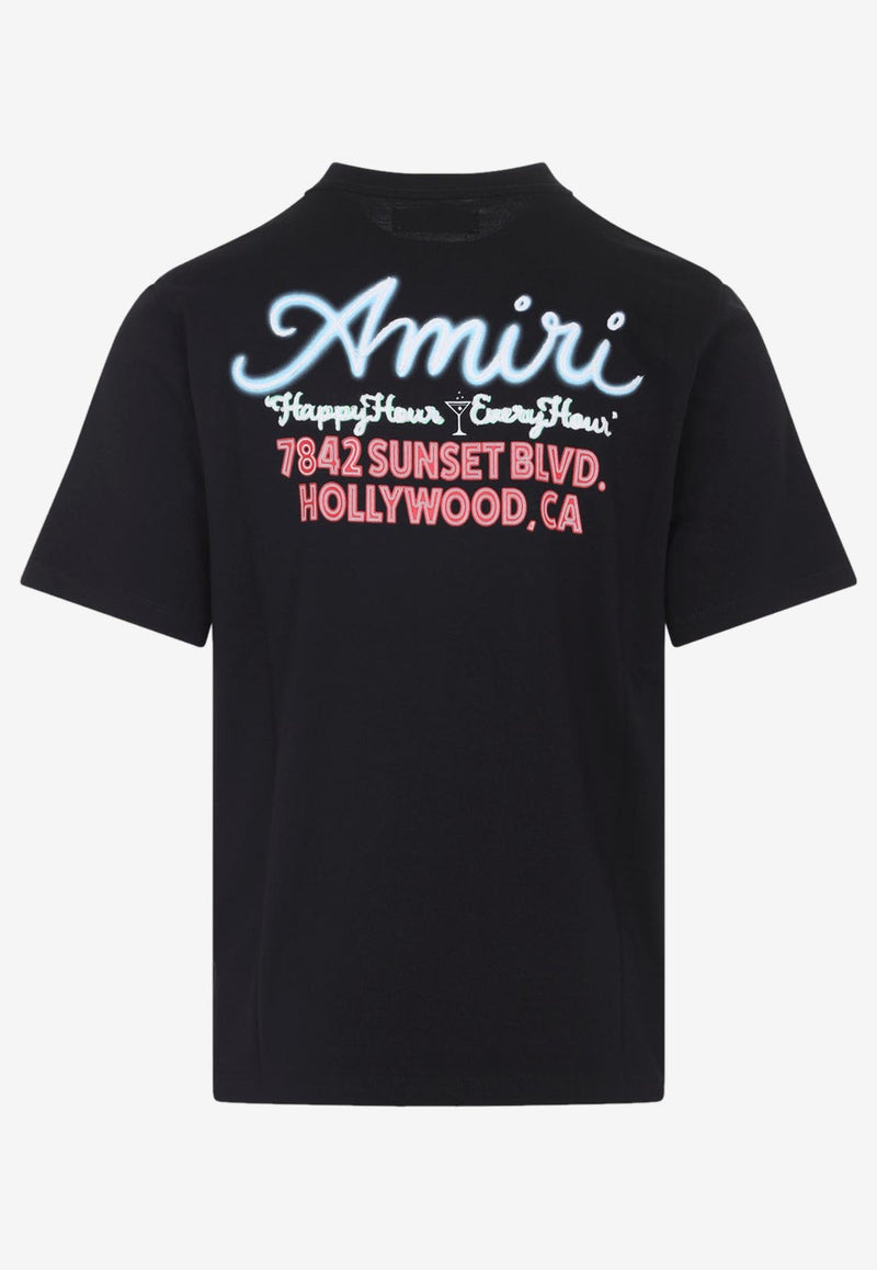 Neon Lights Embroidered T-shirt