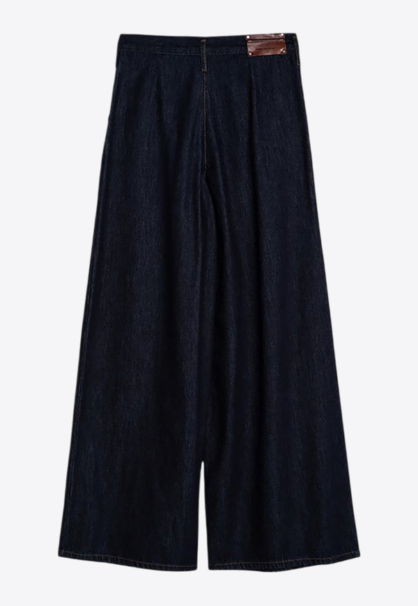 Dries Van Noten Wide-Leg Pleated Jeans Blue 0109229378/P_DRVNO-507