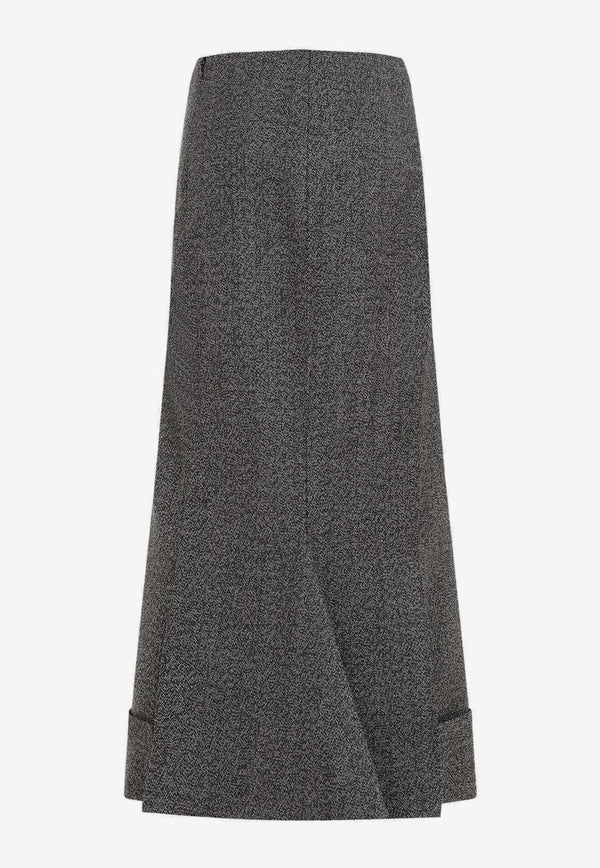 Knitted Wool Midi Skirt