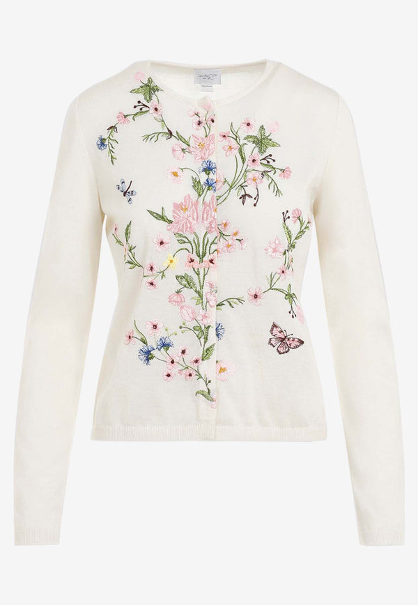 Botanical Embroidery Cardigan