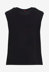 Sleeveless Crewneck T-shirt