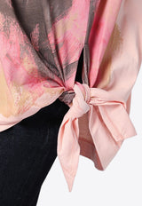 Dries Van Noten Brushstroke Print T-shirt Pink 0111059600/P_DRVNO-313