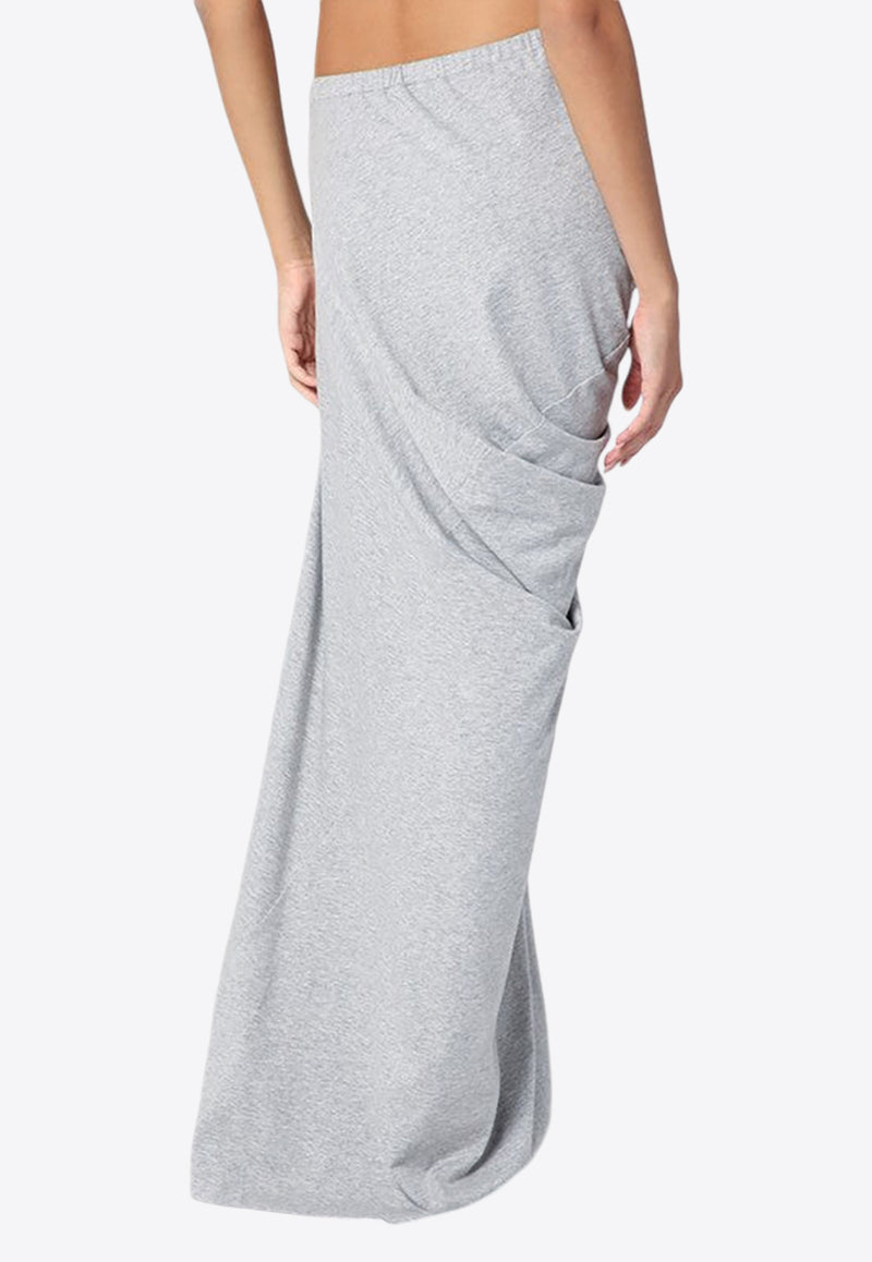 Dries Van Noten Draped Maxi Skirt Gray 0111179603/P_DRVNO-813