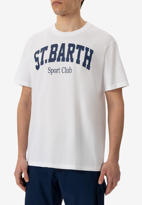 MC2 Saint Barth Sport Club Logo T-shirt White 01166H_WHITE MULT