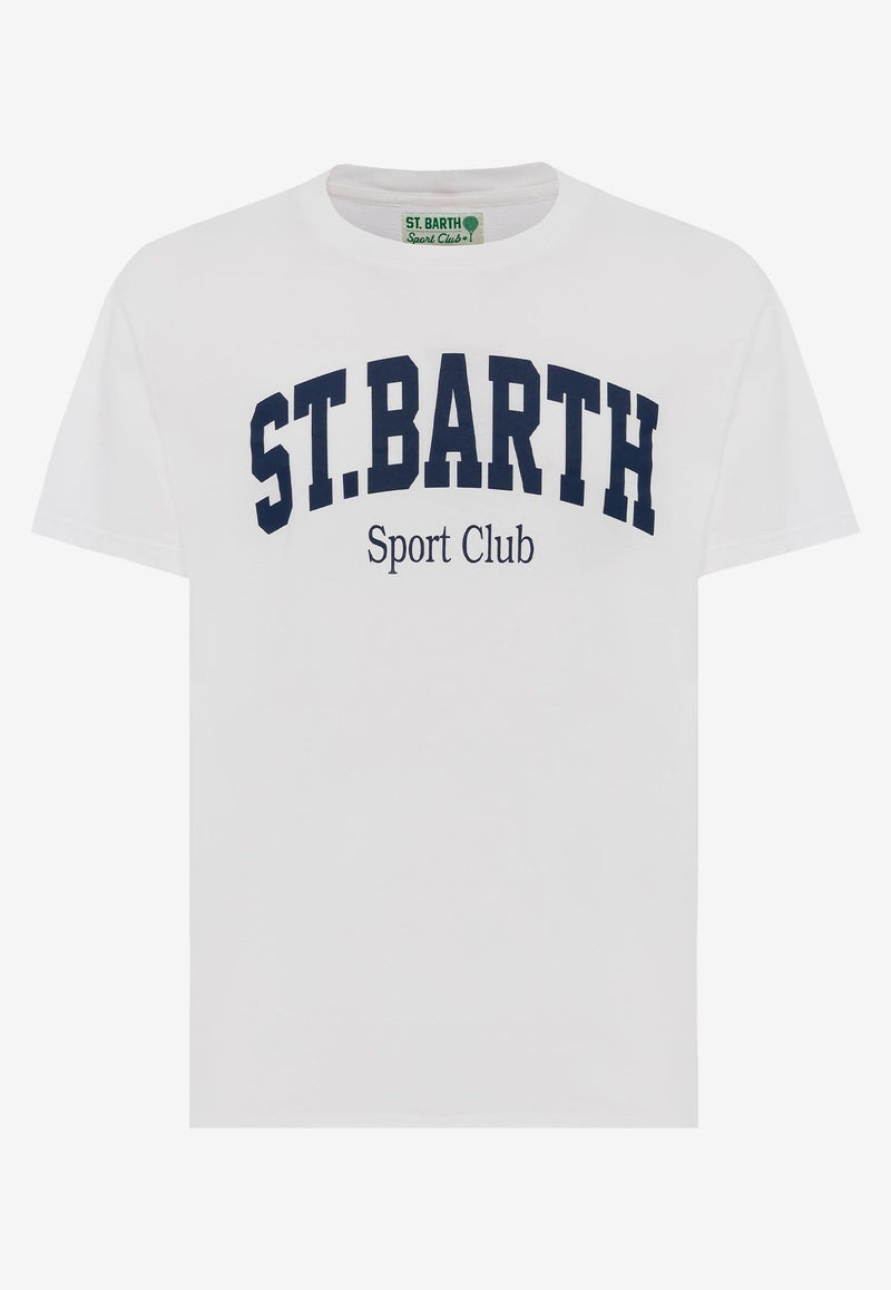 MC2 Saint Barth Sport Club Logo T-shirt White 01166H_WHITE MULT