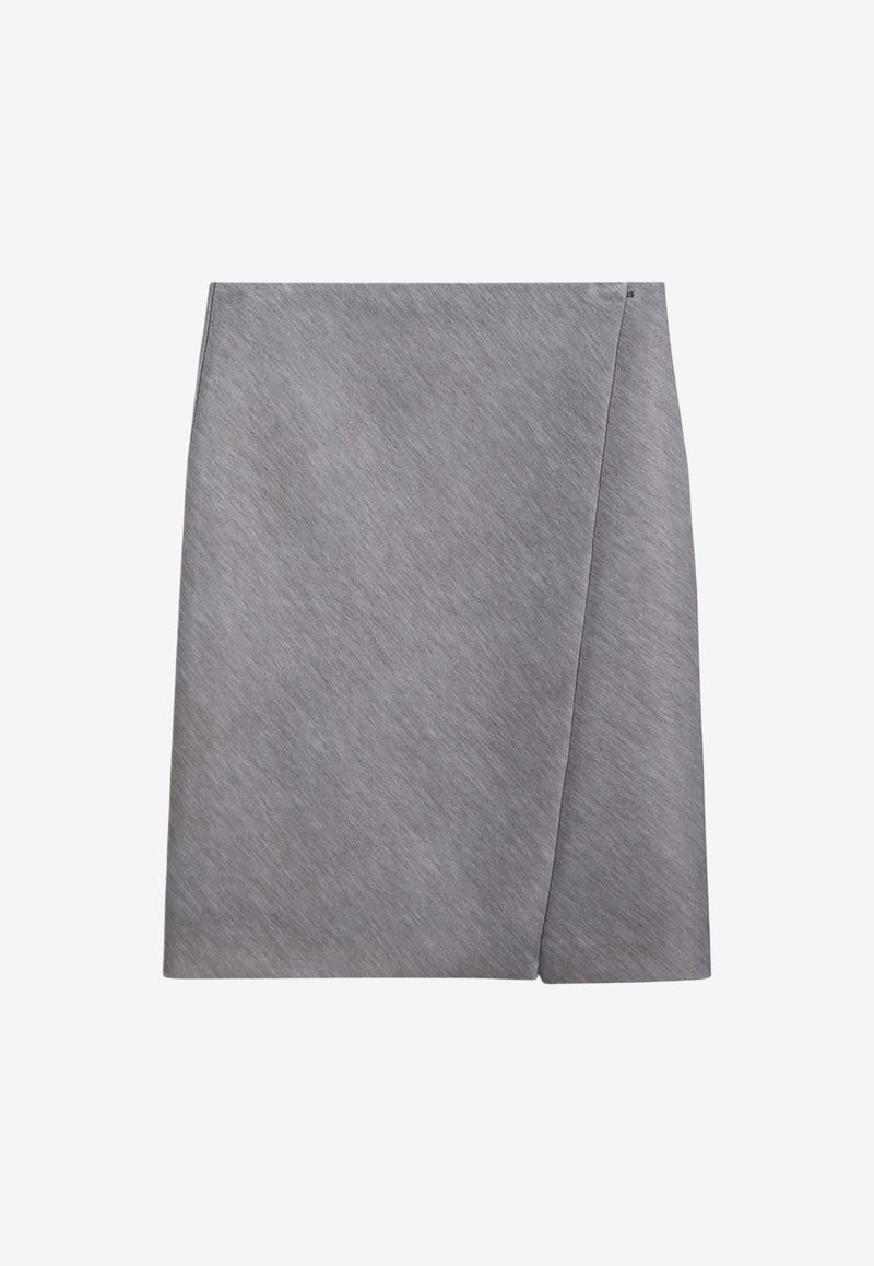 Philosophy Di Lorenzo Serafini Pencil Wrap Skirt Gray 01167137/P_PHILO-A2505