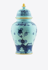 Ginori 1735 Oriente Italiano Large Potiche Vase with Cover Blue 016RG02 FA5356 01 0380 G00124300