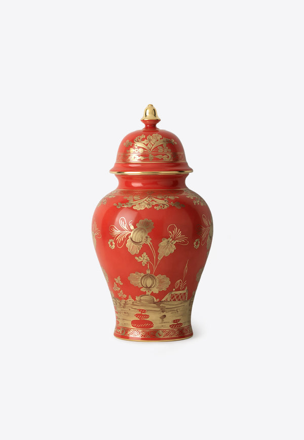 Ginori 1735 Oriente Italiano Large Potiche Vase Red 016RG02 FA5356LX0380G00132900