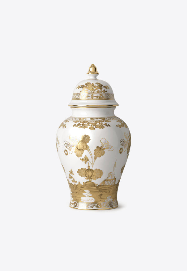 Ginori 1735 Oriente Italiano Large Potiche Vase White 016RG02 FA5356LX0380G00133000