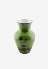 Ginori 1735 Small Oriente Italiano Ming Vase Green 016RG02 FG6132010250G00123600