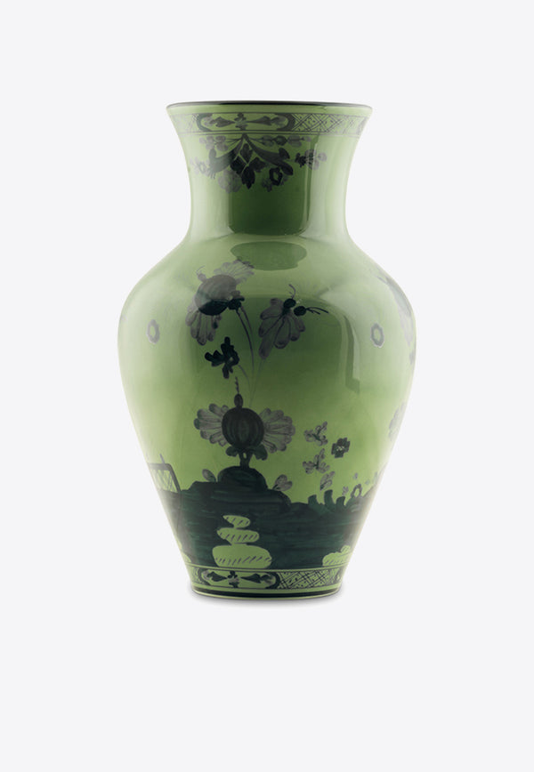 Ginori 1735 Large Oriente Italiano Ming Vase Green 016RG02 FG6133 01 0300 G00123600