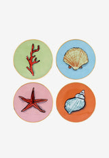 Ginori 1735 Il Viaggio di Nettuno Coasters - Set of 4 Multicolor 017RG00 FX6877LX0100G00130300