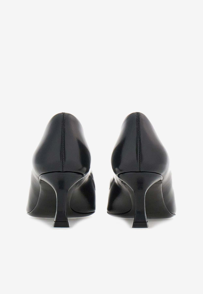 Salvatore Ferragamo Siwar 60 Vara Bow Leather Pumps Black 01G509 SIWAR 60 775935 NERO