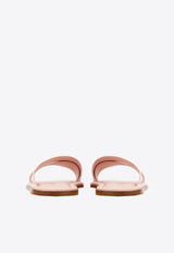 Salvatore Ferragamo Laurene Logo Slides 01G833 LAURENE 769517 NYLUND PINK Pink