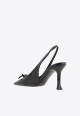 Salvatore Ferragamo Arlene 85 Slingback Pumps in Patent Leather 01H393 ARLENE 85 768986 NERO Black