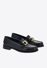Salvatore Ferragamo Maryan Patent Leather Loafers 01H443 MARYAN 769302 NERO Black