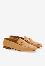 Salvatore Ferragamo Louis Gancini Calf Leather Loafers Camel 01I501 LOUIS 774972 LIGHT CAMEL