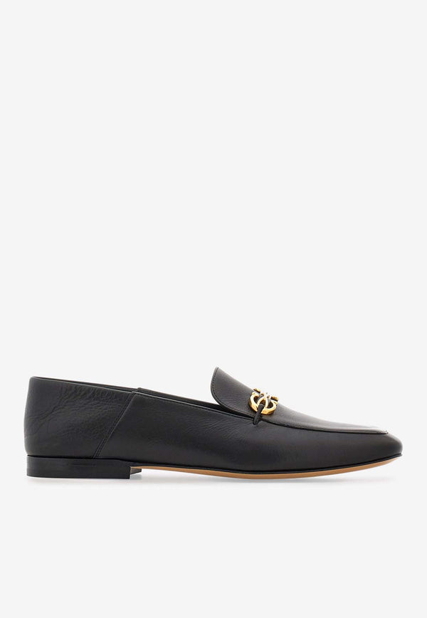 Salvatore Ferragamo Louis Gancini Calf Leather Loafers Black 01I501 LOUIS 774973 NERO