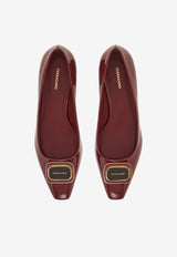 Ferragamo Venera Vara Bow Ballet Flats 01I792 VENERA 779515 BORGOGNA