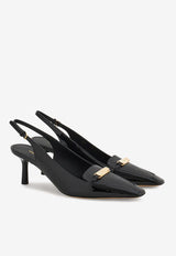 Ferragamo Dilli 55 Vara Buckle Slingback Pumps 01J471 DILLI 55 779549 NERO
