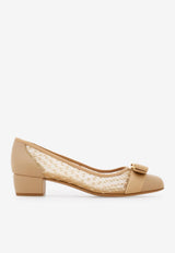 Ferragamo Vara Mesh 30 Pumps 01J562 VARA MESH 779583 NUDE