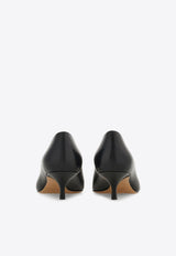 Ferragamo Lara 40 Gancini Leather Pumps Black 01K451 LARA 40 784793 NERO