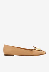 Ferragamo Oxide Belt Strap Ballet Flats Beige 01K989 OXIDE 790253 AMARETTI