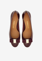 Ferragamo Vara 55 Patent Leather Pumps Plum 01L116 VARA 55 790761 PLUM