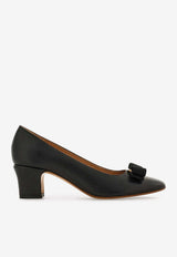 Ferragamo Vara 55 Calf Leather Pumps Black 01L116 VARA 55 791509 NERO