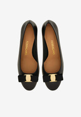 Ferragamo Vara 55 Calf Leather Pumps Black 01L116 VARA 55 791509 NERO