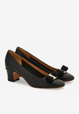 Ferragamo Vara 55 Calf Leather Pumps Black 01L116 VARA 55 791509 NERO