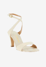 Ferragamo Teresy 70 Crossover-Strap Sandals Cream 01L206 TERESY 70 790470 MASCARPONE